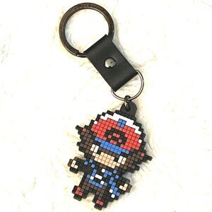 Rare Japan Pokemon Center 2011 Dot Sprite Campaign Hilbert Keychain